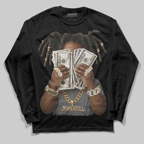 Flint Grey 9s DopeSkill Long Sleeve T-Shirt Rich Youth Graphic