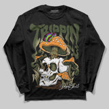 Olive Collection DopeSkill Long Sleeve T-Shirt Trippin Graphic