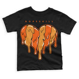 Brilliant Orange 12s DopeSkill Toddler Kids T-shirt Slime Drip Heart Graphic