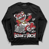 Bugs Bunny 8s DopeSkill Long Sleeve T-Shirt Born To Be Rich Graphic