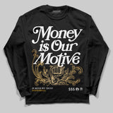 Taxi 12s 2025 DopeSkill Long Sleeve T-Shirt Money Is Our Motive Typo Graphic