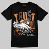 Orange Black White DopeSkill T-Shirt Trust No One Graphic