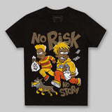 Yellow Collection DopeSkill Toddler Kids T-shirt No Risk No Story Graphic