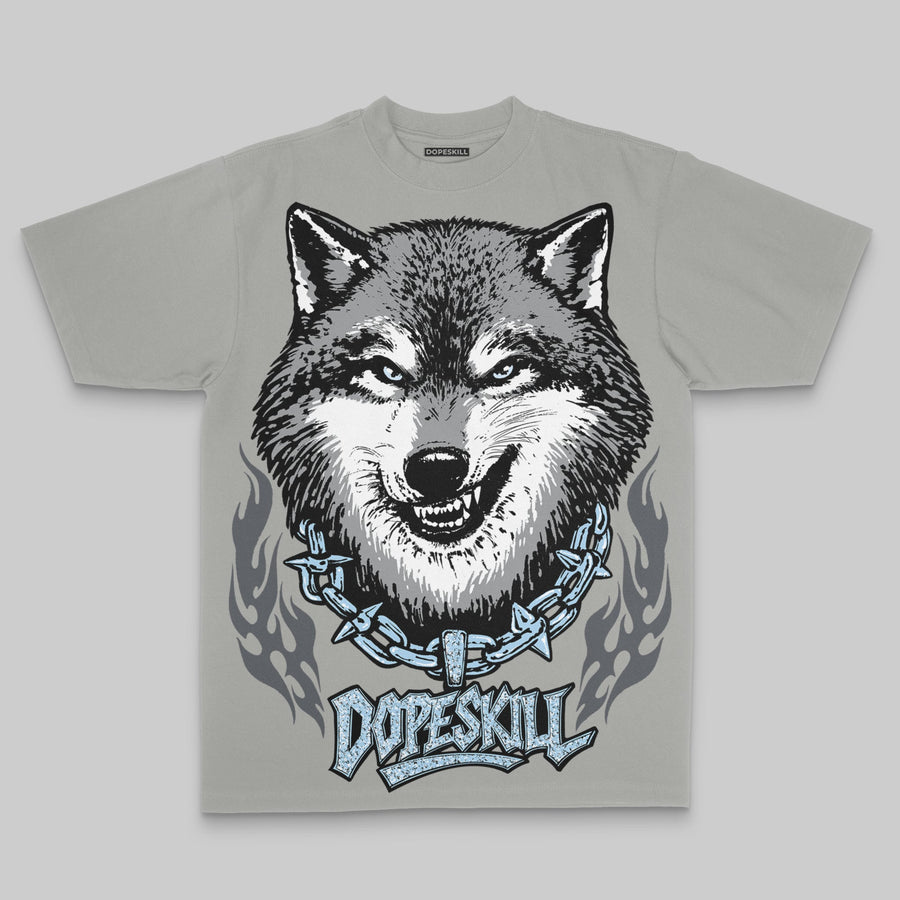 Wolf Grey 5s Oversize Print 'Wolf Grey' DopeSkill Graphic T-shirt