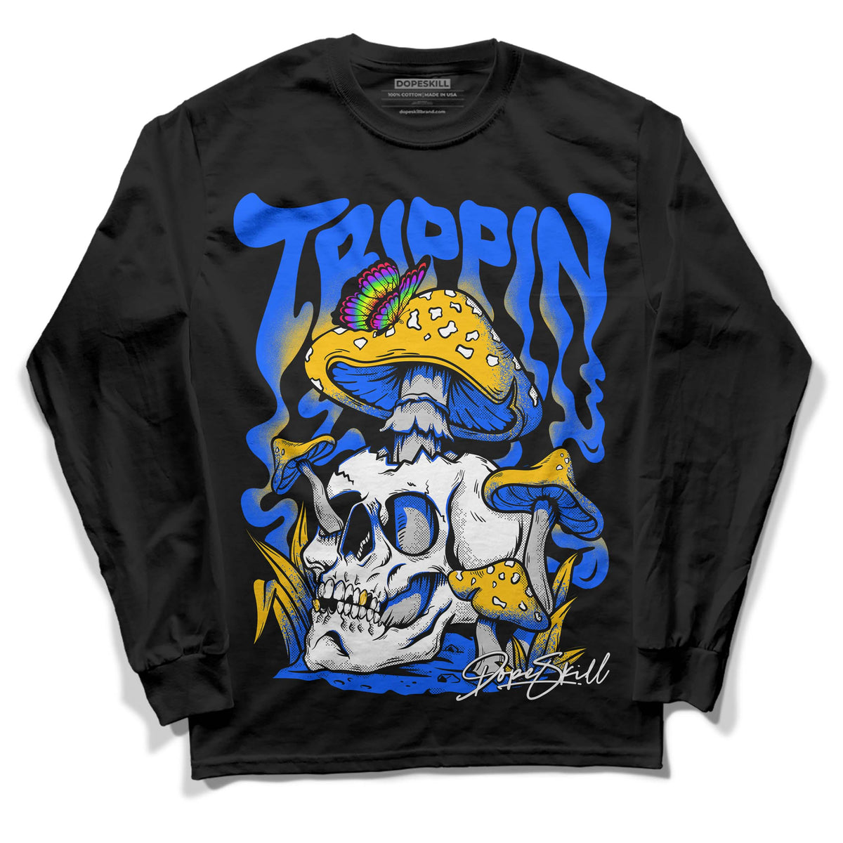Royal Blue Collection DopeSkill Long Sleeve T-Shirt Trippin Graphic