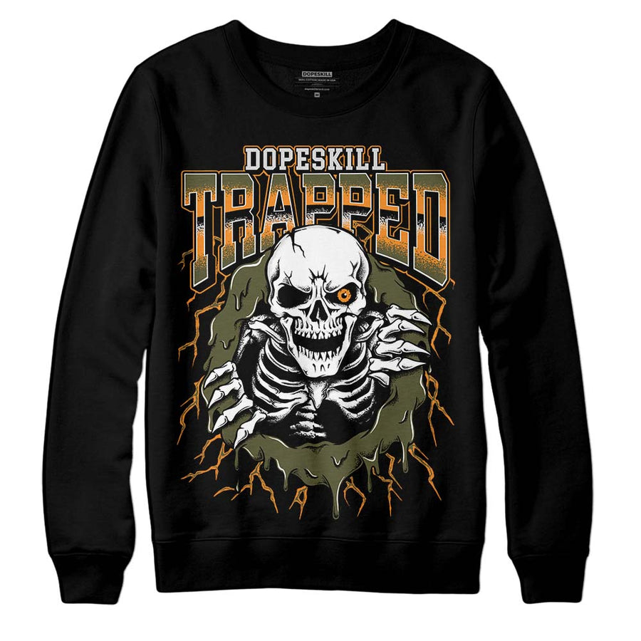 Olive 5s DopeSkill Sweatshirt Trapped Halloween Graphic