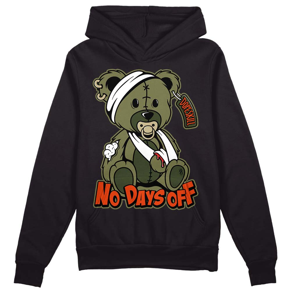 Olive Collection DopeSkill Hoodie Sweatshirt Hurt Bear Graphic