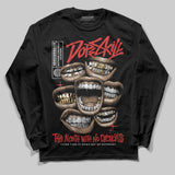 Reverse Infrared 6s DopeSkill Long Sleeve T-Shirt The Mouth With No Droughts Graphic