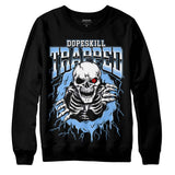 Powder Blue 9s DopeSkill Sweatshirt Trapped Halloween Graphic
