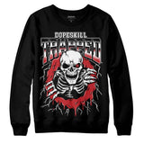 Red Taxi 12s DopeSkill Sweatshirt Trapped Halloween Graphic