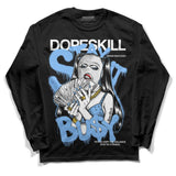 Powder Blue 9s DopeSkill Long Sleeve T-Shirt Stay It Busy Graphic