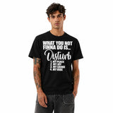Funny “What You Not Finna Do Is Disturb My Peace” T-Shirt, Protect My Peace Quote Graphic Tee, Self Care Motivation Shirt, Positive Mindset Statement Top, Black Short Sleeve Crew Neck Casual Tee, Gift for Women and Friends