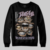 Harris Tweed x Denim Turquoise Dunk DopeSkill Sweatshirt The Mouth With No Droughts Graphic