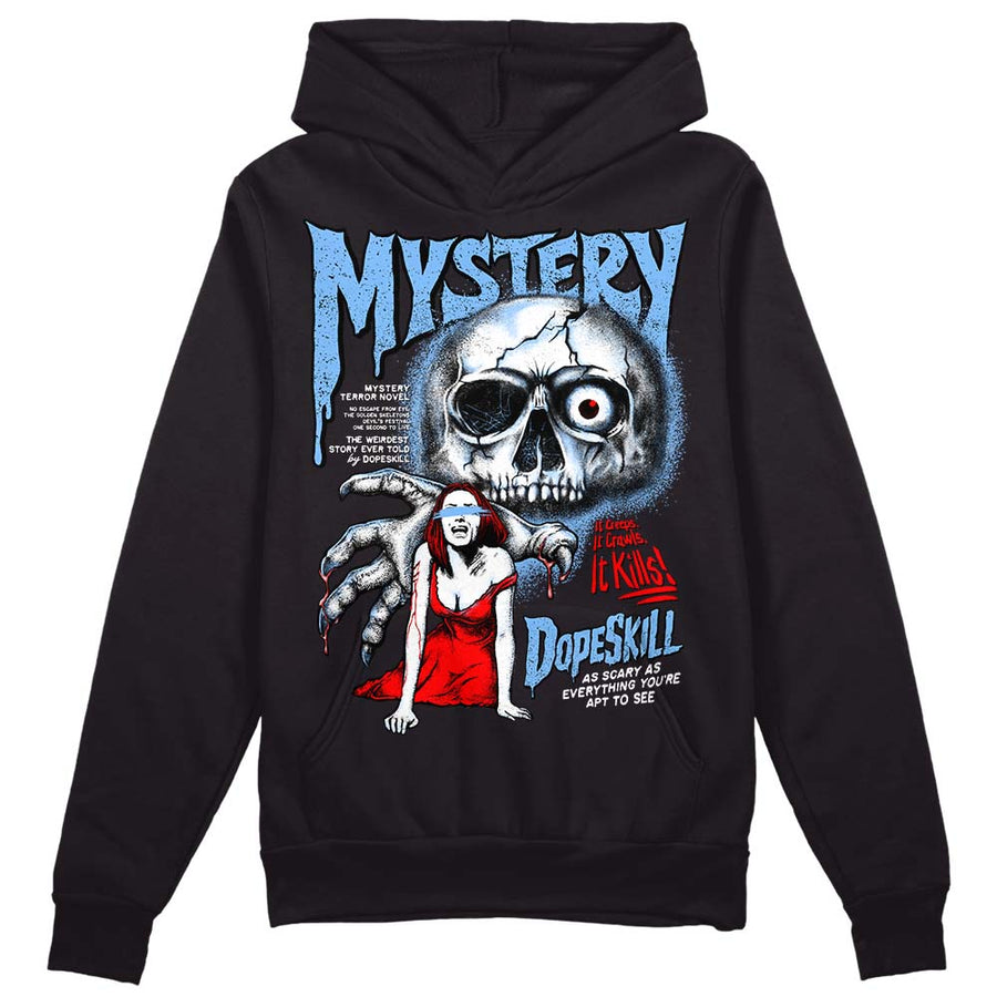 Powder Blue 9s DopeSkill Hoodie Sweatshirt Mystery Ghostly Grasp Graphic