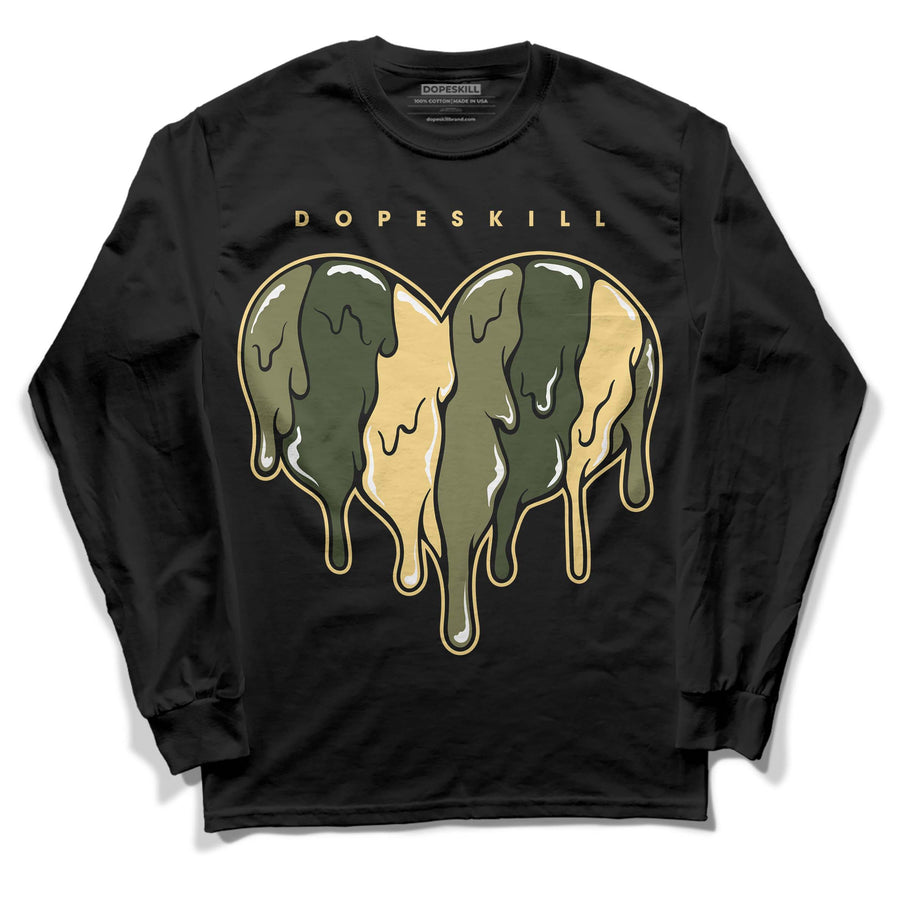 Craft Olive 4s DopeSkill Long Sleeve T-Shirt Slime Drip Heart Graphic