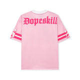 DopeSkill Oversized Jersey Streetwear Graphic Tee Cool V-Neck Pink T-Shirt Angel 26 Graphic