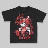 Reverse Infrared 6s DopeSkill Toddler Kids T-shirt Smile Through The Pain Graphic
