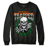 Dunk Low Team Dark Green Orange DopeSkill Sweatshirt Trapped Halloween Graphic