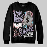 Harris Tweed x Denim Turquoise Dunk DopeSkill Sweatshirt Real Ones Move In Silence Graphic