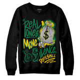 Green Collection DopeSkill Sweatshirt Real Ones Move In Silence Graphic