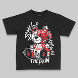 AJ 13 Chicago True Red Cherry DopeSkill Toddler Kids T-shirt Smile Through The Pain Graphic