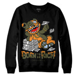 Olive 5s DopeSkill Sweatshirt Born To Be Rich Graphic