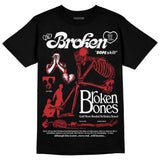 Red Taxi 12s DopeSkill T-Shirt Broken Bones Graphic