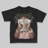 Medium Soft Pink 4s DopeSkill Toddler Kids T-shirt Rich Youth Graphic