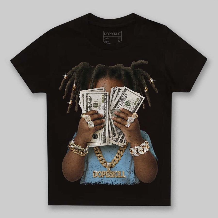 University Blue Collection DopeSkill Toddler Kids T-shirt Rich Youth Graphic