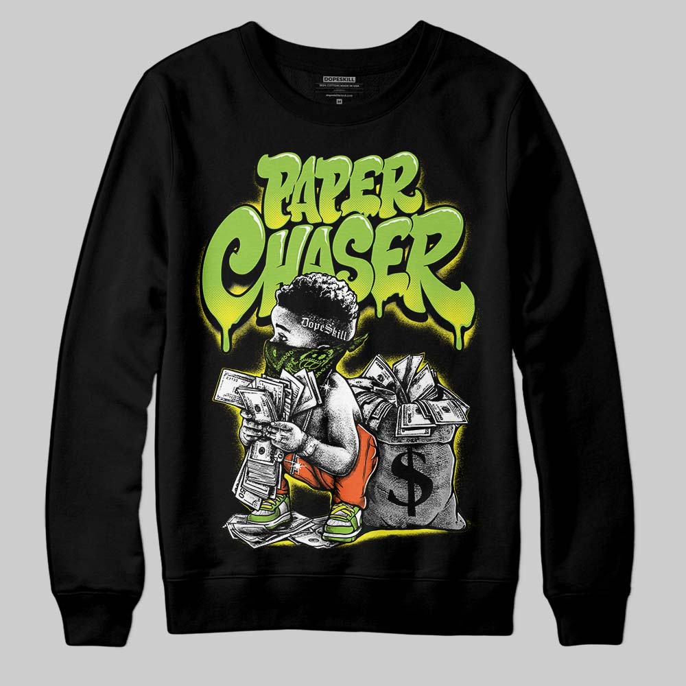 Neon Green 'Paper Chaser Boy' DopeSkill Graphic Sweatshirt