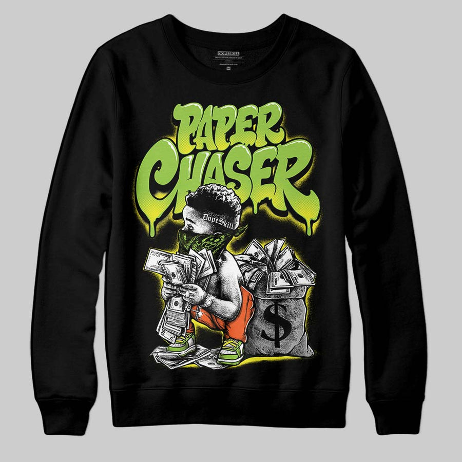 Neon Green 'Paper Chaser Boy' DopeSkill Graphic Sweatshirt