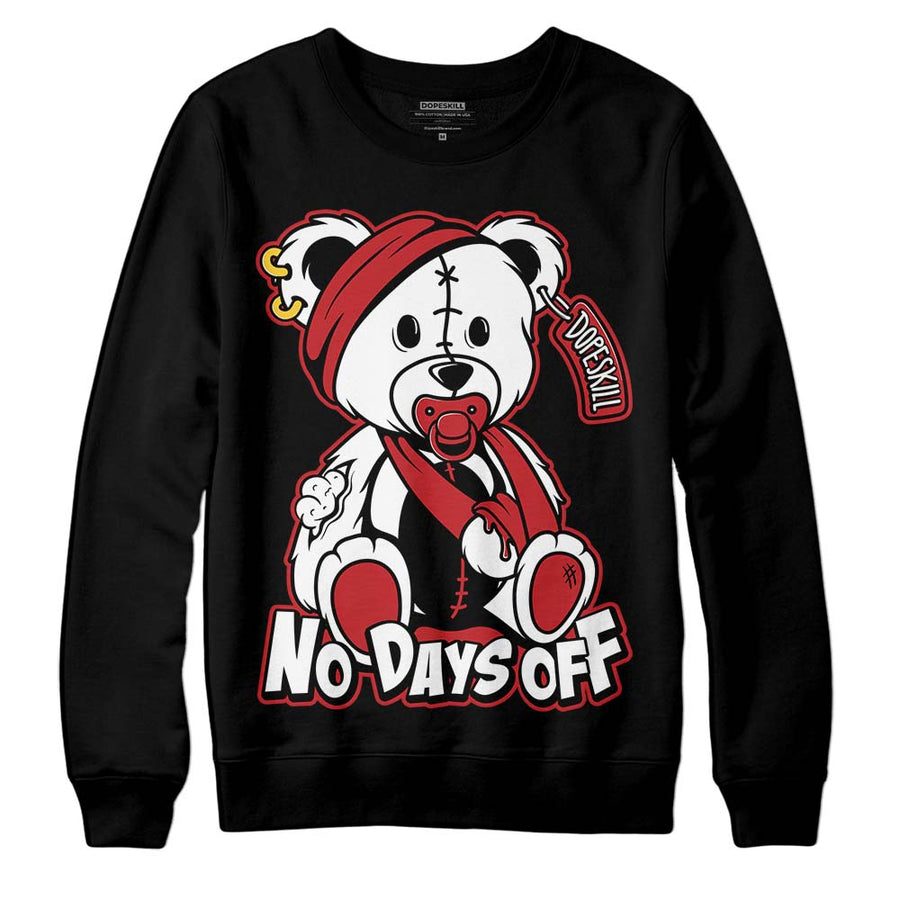 Red Taxi 12s DopeSkill Sweatshirt Hurt Bear Graphic