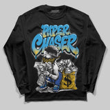 Royal Blue 'Paper Chaser Boy' DopeSkill Graphic Long Sleeve T-Shirt