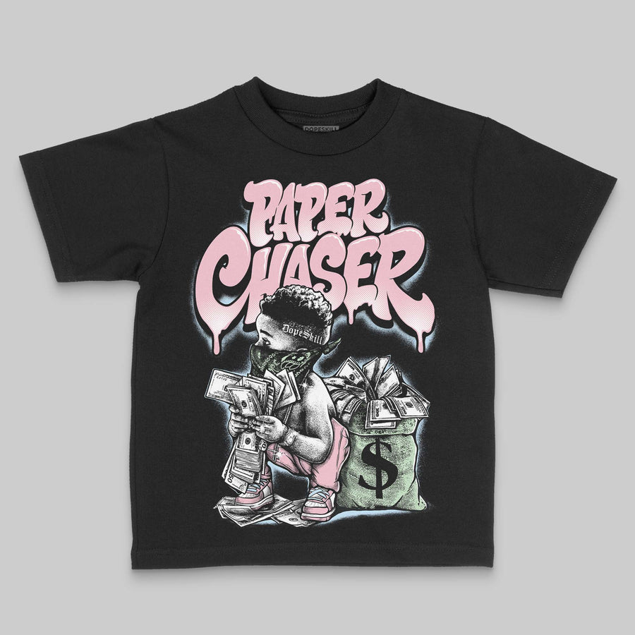 Medium Soft Pink 4s DopeSkill Toddler Kids T-shirt Paper Chaser Boy Graphic