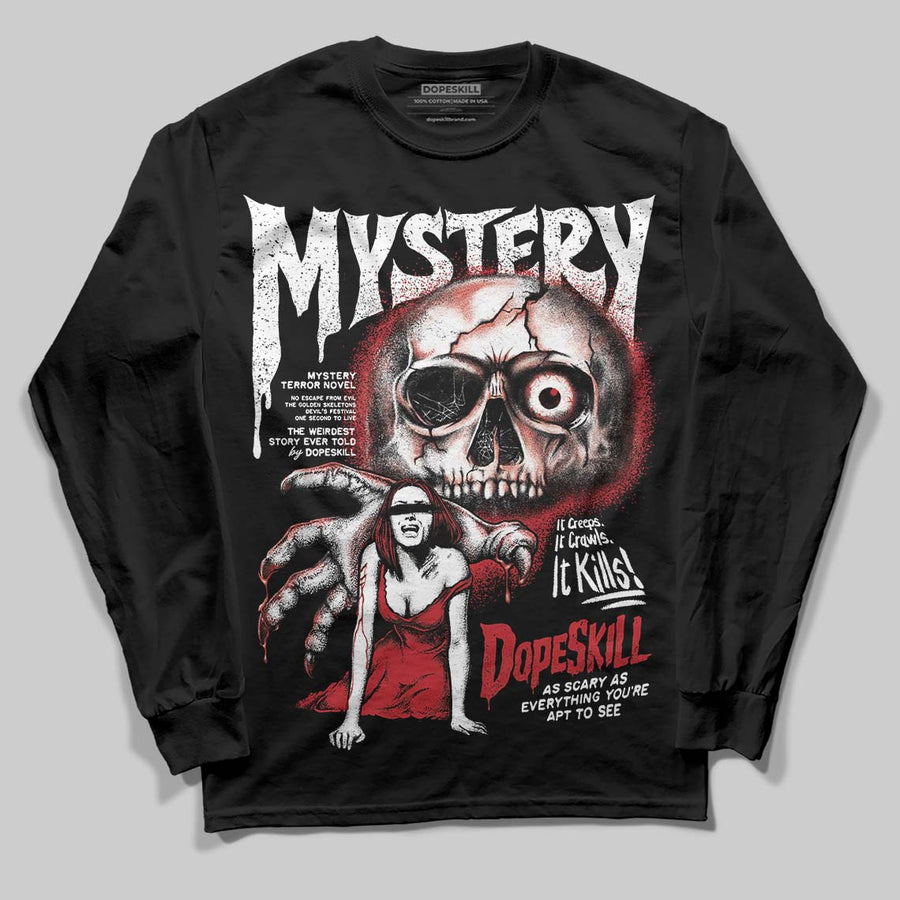 Fire Red “Black Tongue” 5s DopeSkill Long Sleeve T-Shirt Mystery Ghostly Grasp Graphic