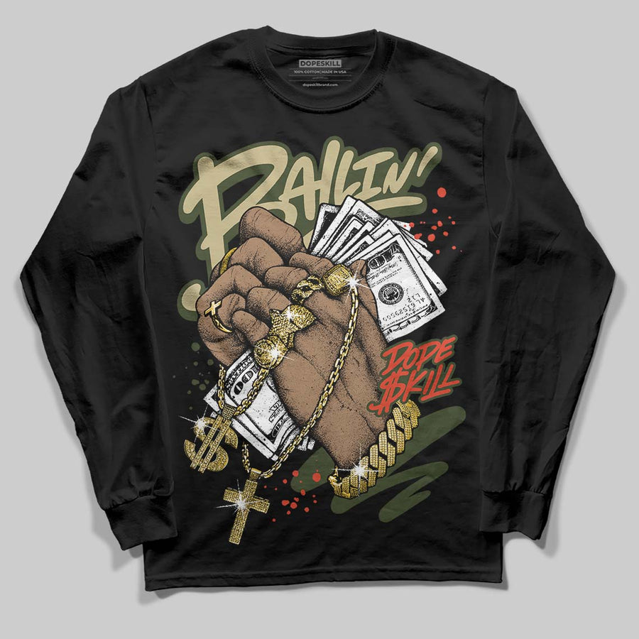 Olive Collection DopeSkill Long Sleeve T-Shirt Always Ballin' Graphic