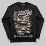 Harris Tweed x Denim Turquoise Dunk DopeSkill Long Sleeve T-Shirt The Mouth With No Droughts Graphic