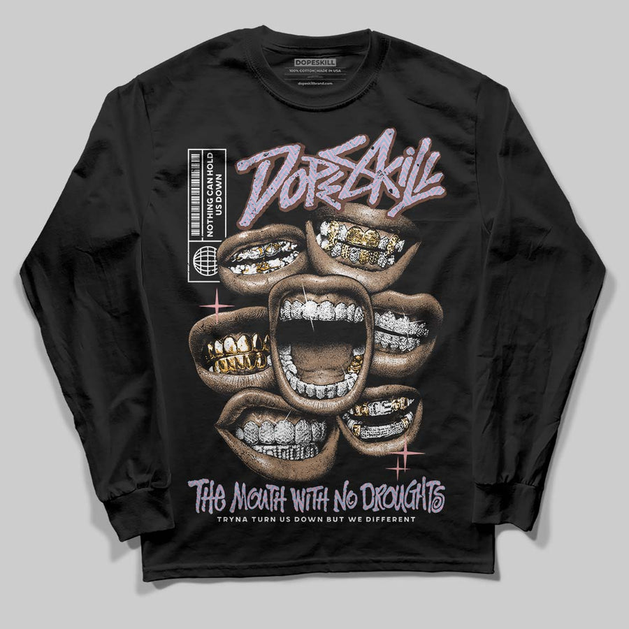 Harris Tweed x Denim Turquoise Dunk DopeSkill Long Sleeve T-Shirt The Mouth With No Droughts Graphic