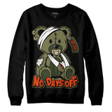 Olive Collection DopeSkill Sweatshirt Hurt Bear Graphic