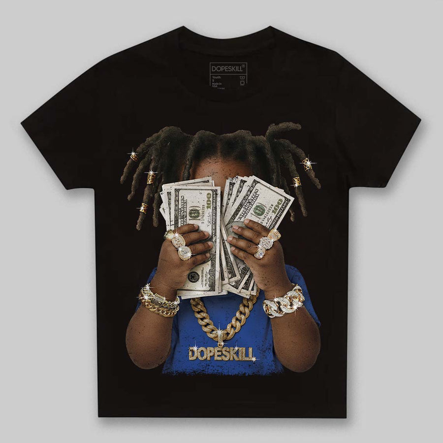 Royal Blue Collection DopeSkill Toddler Kids T-shirt Rich Youth Graphic