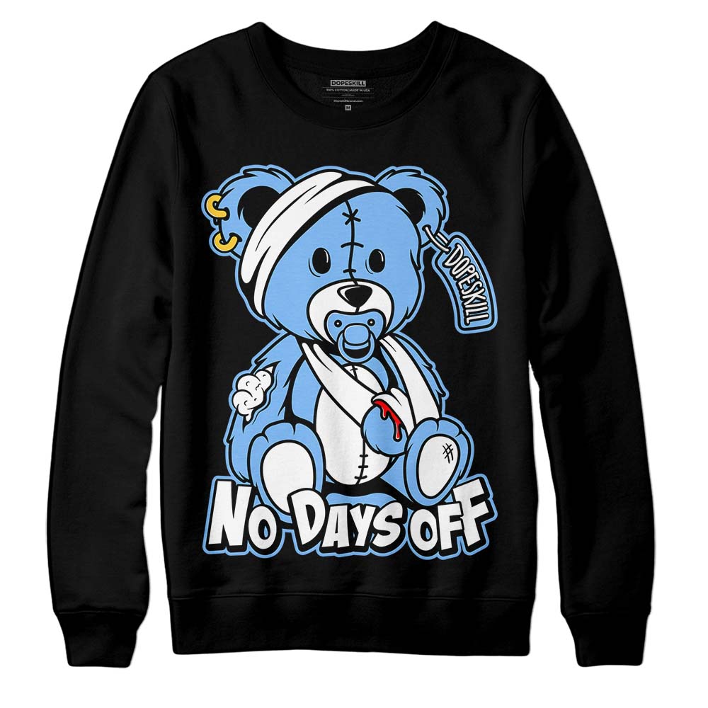 Powder Blue 9s DopeSkill Sweatshirt Hurt Bear Graphic