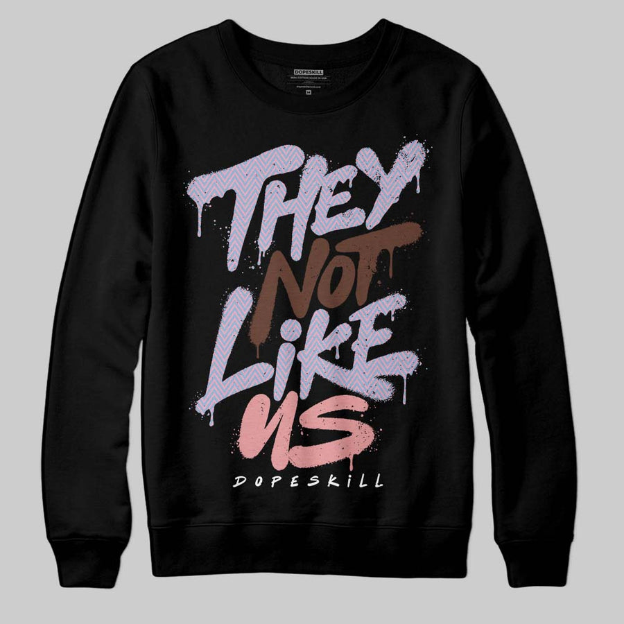 Harris Tweed x Denim Turquoise Dunk DopeSkill Sweatshirt They Not Like Us Graphic