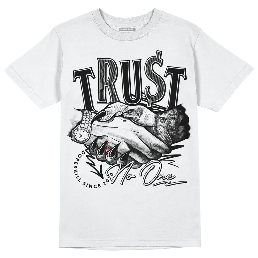 Dunk Low Panda White Black DopeSkill T-Shirt Trust No One Graphic
