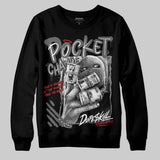 Black Cat 4s DopeSkill Sweatshirt Pocket Change Graphic