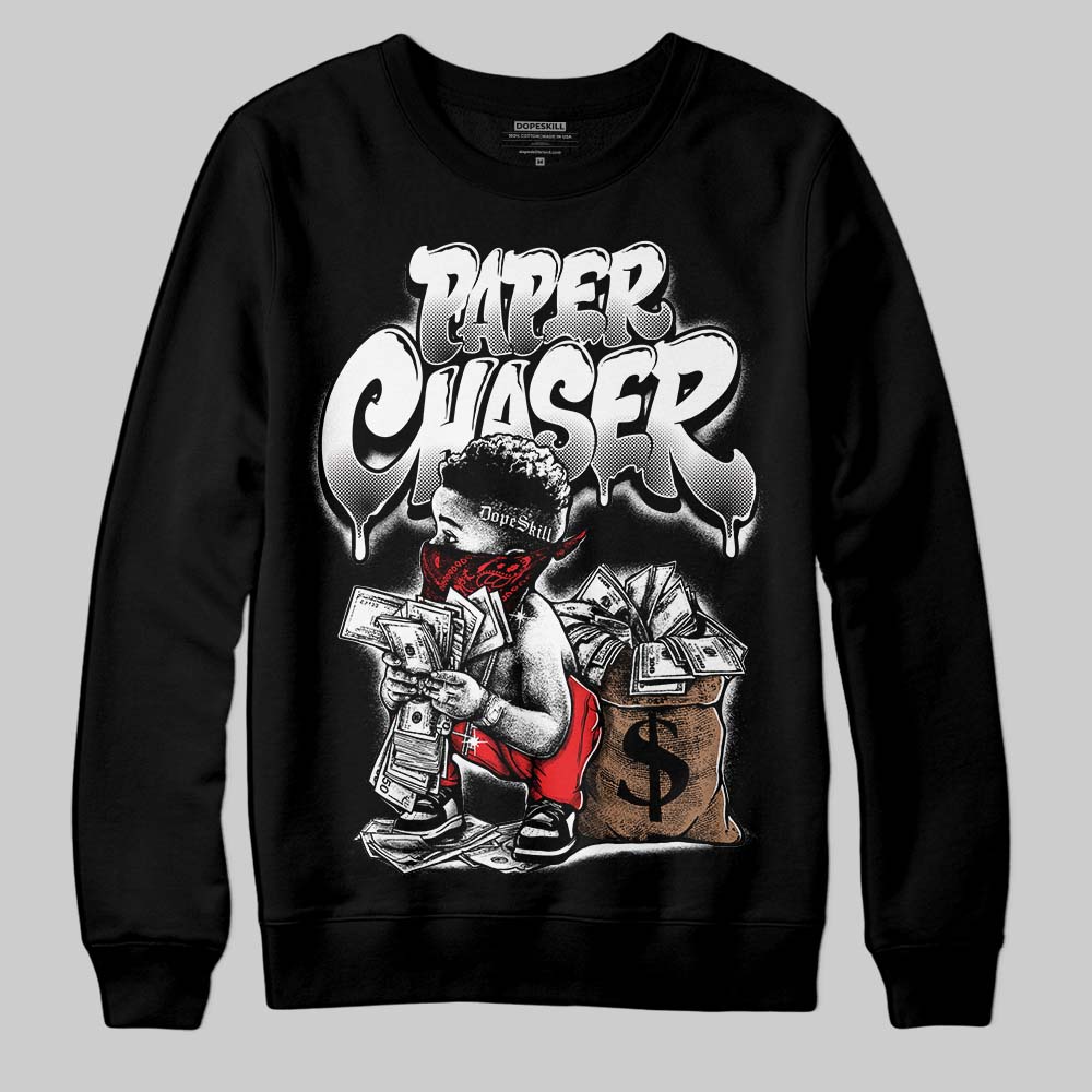 Black/White 'Paper Chaser Boy' DopeSkill Graphic Sweatshirt