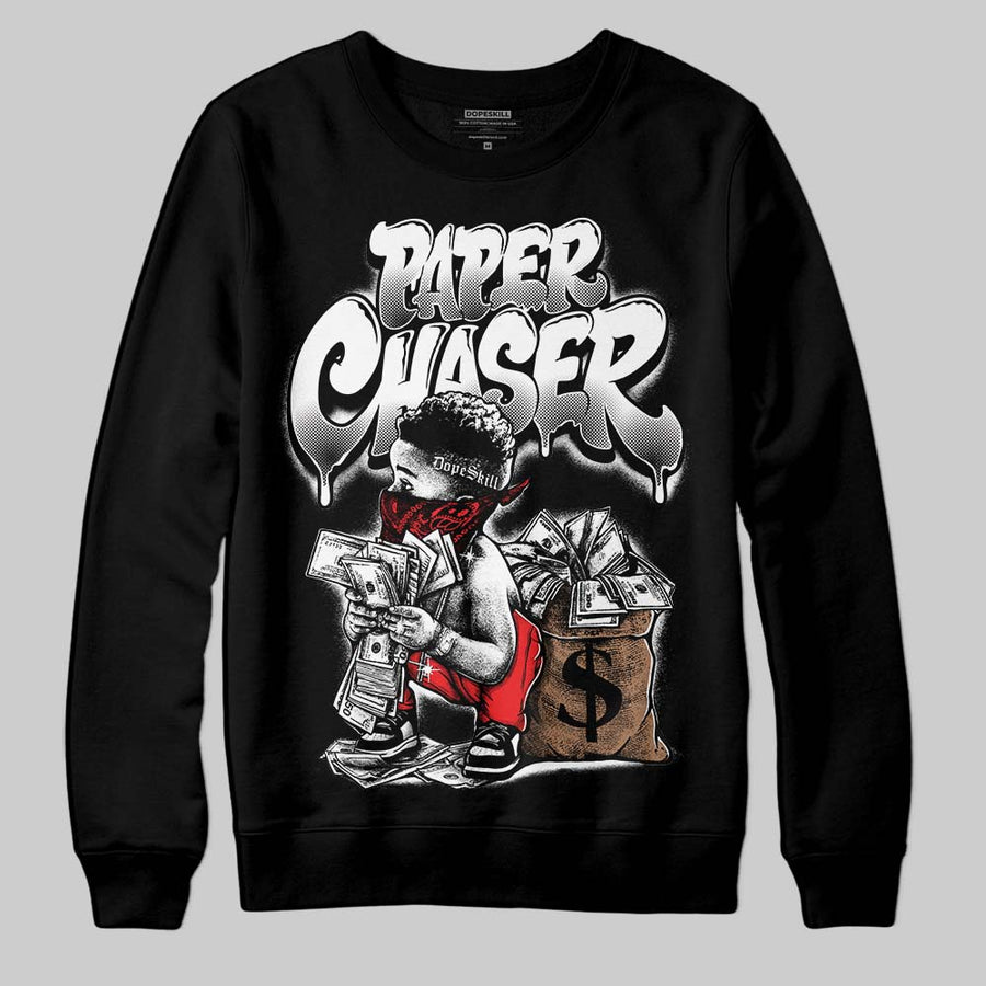 Black/White 'Paper Chaser Boy' DopeSkill Graphic Sweatshirt