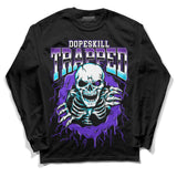 Aqua 6s DopeSkill Long Sleeve T-Shirt Trapped Halloween Graphic