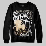 Reverse Metallic 5s DopeSkill Sweatshirt Speak It Graphic