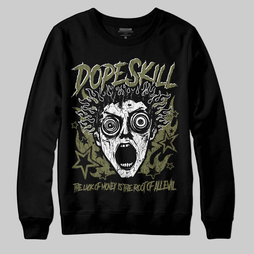 Olive Collection DopeSkill Sweatshirt Root of Evil Graphic