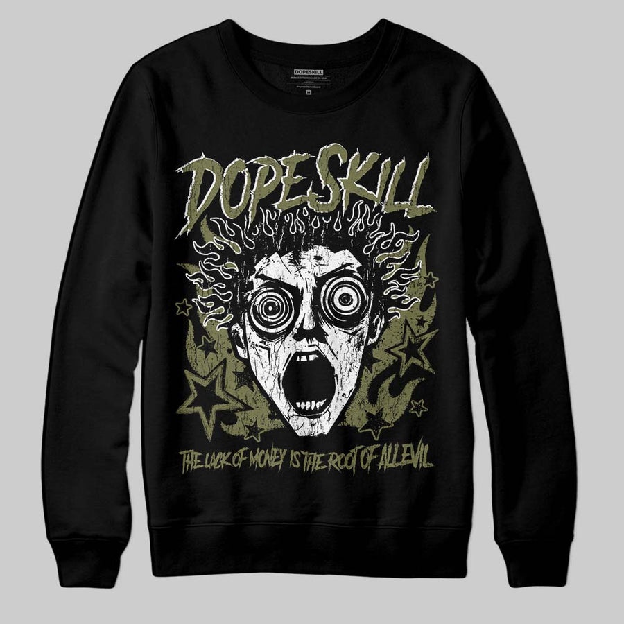 Olive Collection DopeSkill Sweatshirt Root of Evil Graphic